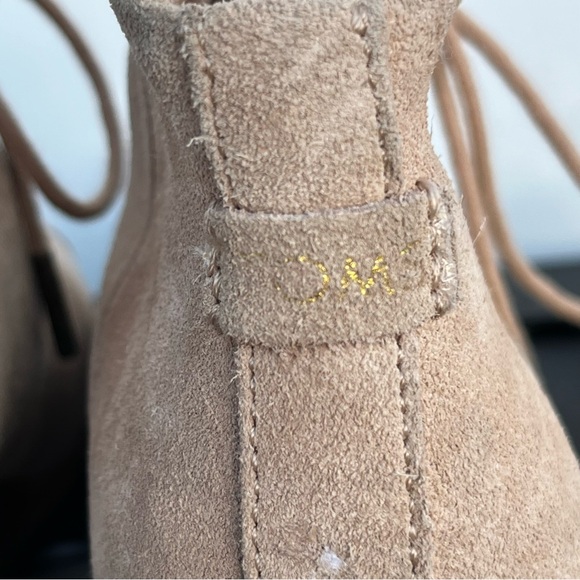 TOMS Beige Suede Wedge Booties - Picture 7 of 11
